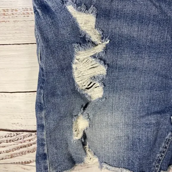 Hollister distressed, high-rise, vintage stretch, mini skirts size 9/29 Y2K - Picture 3 of 15